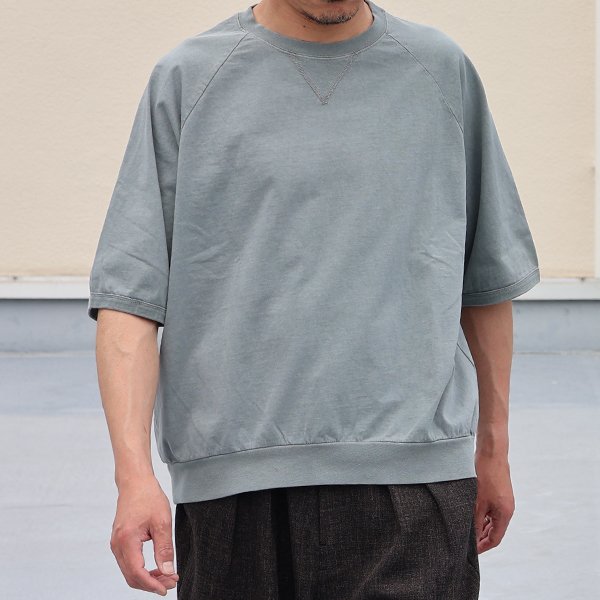 画像9: ピグメント 米綿 (USAコットン) 16/-天竺 ( 8.45オンス) ガゼットクルーネック ラグラン ハーフスリーブ バルーン Tシャツ / Audience