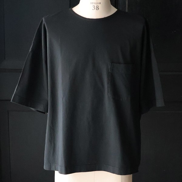 画像12: ピグメント 米綿（USAコットン）16/-天竺（8.45オンス）胸ポケ付き サイドスリット ボクシーAライン ビッグ Tシャツ / Audience