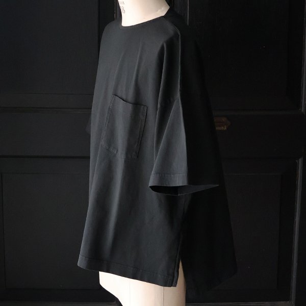 画像13: ピグメント 米綿（USAコットン）16/-天竺（8.45オンス）胸ポケ付き サイドスリット ボクシーAライン ビッグ Tシャツ / Audience