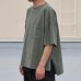 画像5: ピグメント 米綿（USAコットン）16/-天竺（8.45オンス）胸ポケ付き サイドスリット ボクシーAライン ビッグ Tシャツ / Audience