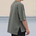 画像6: ピグメント 米綿（USAコットン）16/-天竺（8.45オンス）胸ポケ付き サイドスリット ボクシーAライン ビッグ Tシャツ / Audience
