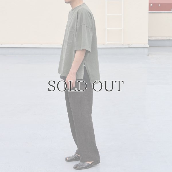 画像7: ピグメント 米綿(USAコットン)16/-天竺(8.45オンス)胸ポケ付き サイドスリット ボクシーAライン ビッグ Tシャツ / Audience