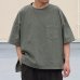 画像8: ピグメント 米綿（USAコットン）16/-天竺（8.45オンス）胸ポケ付き サイドスリット ボクシーAライン ビッグ Tシャツ / Audience