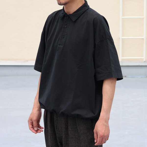 画像4: ピグメント 米綿 (USAコットン) 16/-天竺 ( 8.45オンス) ハーフスリーブ ドローコード バルーン ポロシャツ / Audience【ご予約商品・3月中旬〜4月上旬予定】