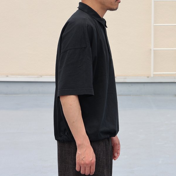 画像5: ピグメント 米綿 (USAコットン) 16/-天竺 ( 8.45オンス) ハーフスリーブ ドローコード バルーン ポロシャツ / Audience【ご予約商品・3月中旬〜4月上旬予定】