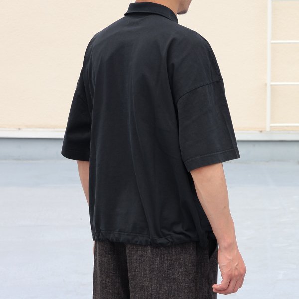 画像6: ピグメント 米綿 (USAコットン) 16/-天竺 ( 8.45オンス) ハーフスリーブ ドローコード バルーン ポロシャツ / Audience【ご予約商品・3月中旬〜4月上旬予定】