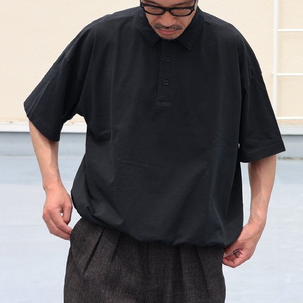 画像7: ピグメント 米綿 (USAコットン) 16/-天竺 ( 8.45オンス) ハーフスリーブ ドローコード バルーン ポロシャツ / Audience【ご予約商品・3月中旬〜4月上旬予定】