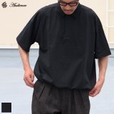 ピグメント 米綿 (USAコットン) 16/-天竺 ( 8.45オンス) ハーフスリーブ ドローコード バルーン ポロシャツ / Audience