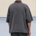 画像7: ピグメント 米綿 (USAコットン) 16/-天竺 ( 8.45オンス) ハーフスリーブ ドローコード バルーン ポロシャツ / Audience