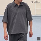 ピグメント 米綿 (USAコットン) 16/-天竺 ( 8.45オンス) ハーフスリーブ ドローコード バルーン ポロシャツ / Audience
