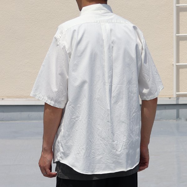 画像4: 日本製 ワンウォッシュ ボタンダウン 半袖 テーパードシャツ【MADE IN JAPAN】『日本製』/ Upscape Audience