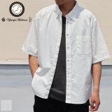 日本製 ワンウォッシュ ボタンダウン 半袖 テーパードシャツ【MADE IN JAPAN】『日本製』/ Upscape Audience