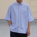 画像3: 播州織オックスフォード ボタンダウン ボクシーAライン ハーフスリーブシャツ【MADE IN JAPAN】『日本製』/ Upscape Audience (3)