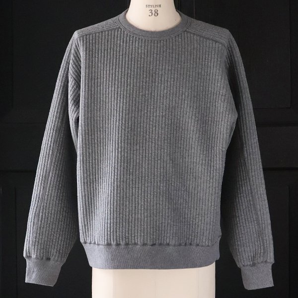 画像14: 「尾州」コットンキルト ミリタリースリーブ クルーネック【MADE IN JAPAN】『日本製』 / Upscape Audience