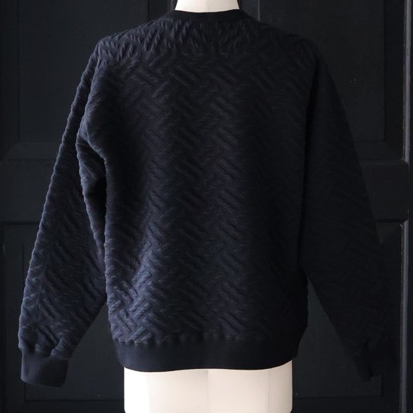 画像3: 「尾州」コットンキルト ミリタリースリーブ クルーネック【MADE IN JAPAN】『日本製』 / Upscape Audience