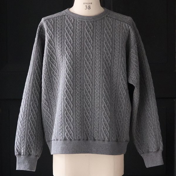 画像4: 「尾州」コットンキルト ミリタリースリーブ クルーネック【MADE IN JAPAN】『日本製』 / Upscape Audience