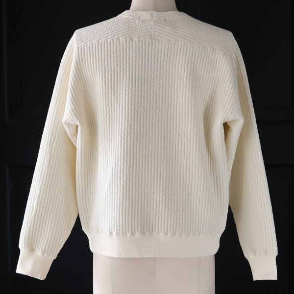 画像9: 「尾州」コットンキルト ミリタリースリーブ クルーネック【MADE IN JAPAN】『日本製』 / Upscape Audience