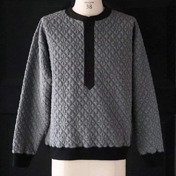 画像16: 「尾州」コットンキルト 布帛ヘンリーネック【MADE IN JAPAN】『日本製』 / Upscape Audience