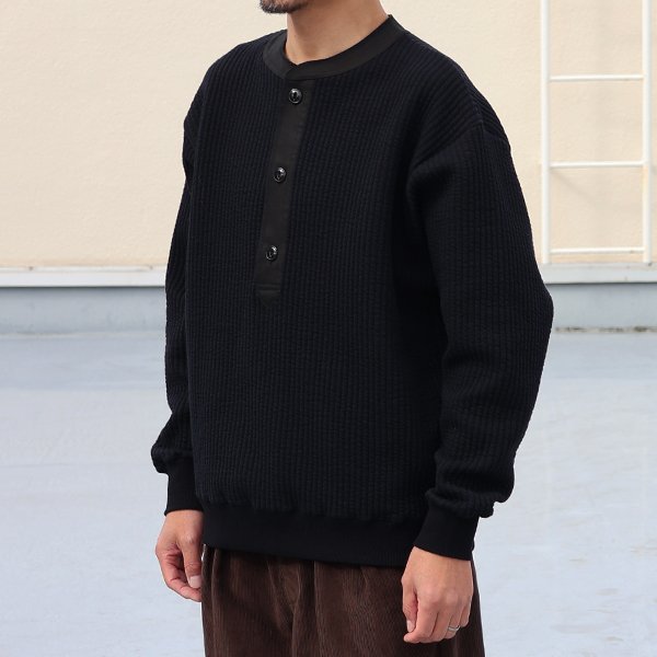 画像6: 「尾州」コットンキルト 布帛ヘンリーネック【MADE IN JAPAN】『日本製』 / Upscape Audience