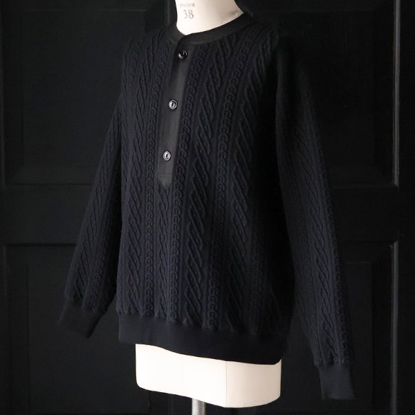 画像5: 「尾州」コットンキルト 布帛ヘンリーネック【MADE IN JAPAN】『日本製』 / Upscape Audience