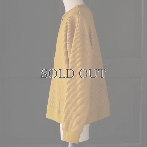 画像11: ウールビッグワッフル 布帛ヘンリーネック ニットソー【MADE IN JAPAN】『日本製』 / Upscape Audience