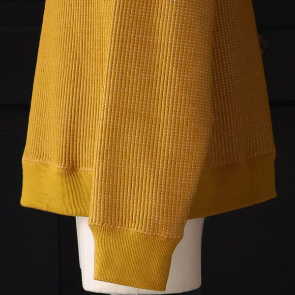 画像15: ウールビッグワッフル 布帛ヘンリーネック ニットソー【MADE IN JAPAN】『日本製』 / Upscape Audience