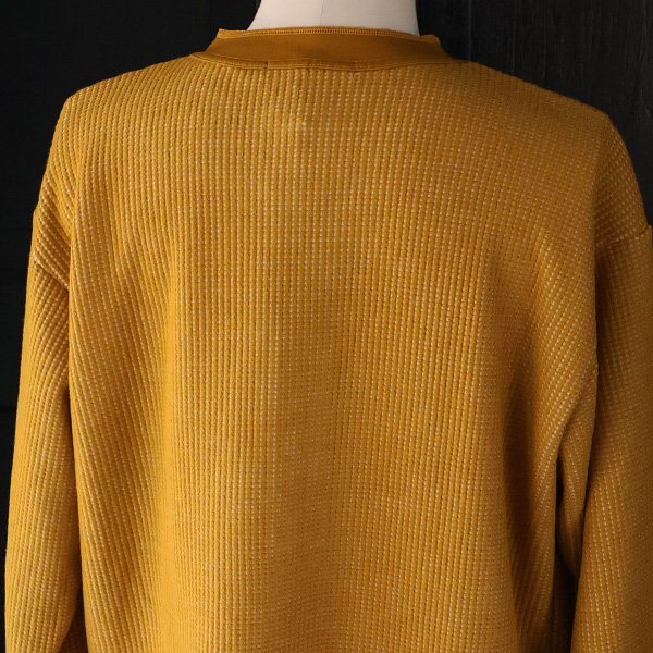 画像16: ウールビッグワッフル 布帛ヘンリーネック ニットソー【MADE IN JAPAN】『日本製』 / Upscape Audience