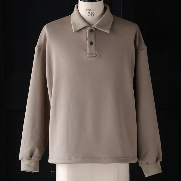 画像8: ボンバーヒート爆暖裏起毛 ヘムドローコード バルーン ポロスウェット【MADE IN JAPAN】『日本製』 / Upscape Audience