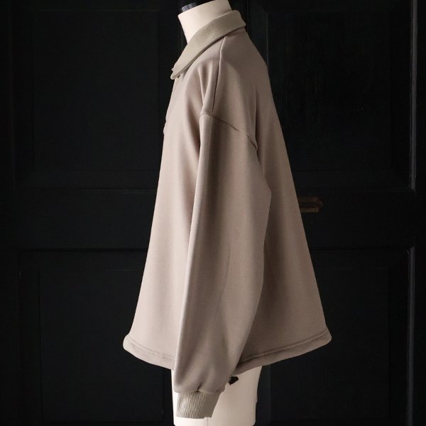 画像10: ボンバーヒート爆暖裏起毛 ヘムドローコード バルーン ポロスウェット【MADE IN JAPAN】『日本製』 / Upscape Audience