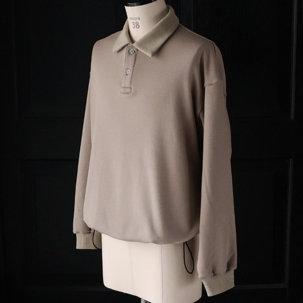 画像16: ボンバーヒート爆暖裏起毛 ヘムドローコード バルーン ポロスウェット【MADE IN JAPAN】『日本製』 / Upscape Audience