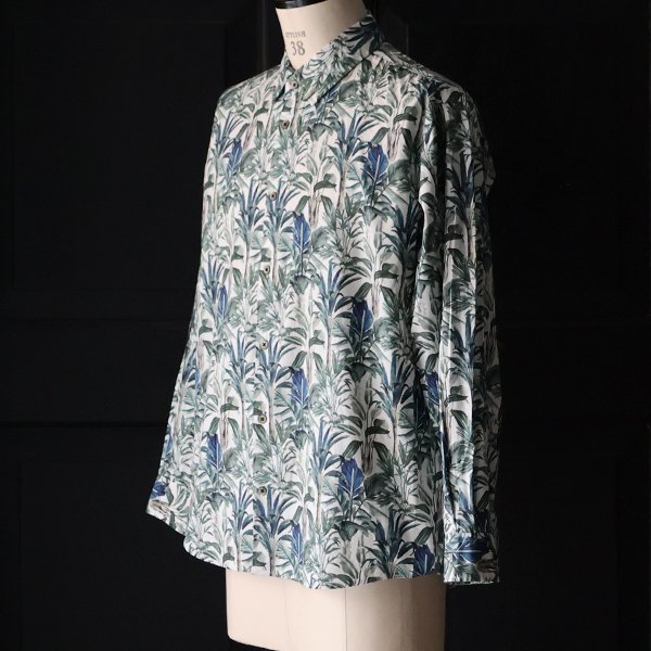 画像15: 日本製 プリントブロード ワンウォッシュ レギュラーカラー 長袖 テーパードシャツ【MADE IN JAPAN】『日本製』/ Upscape Audience