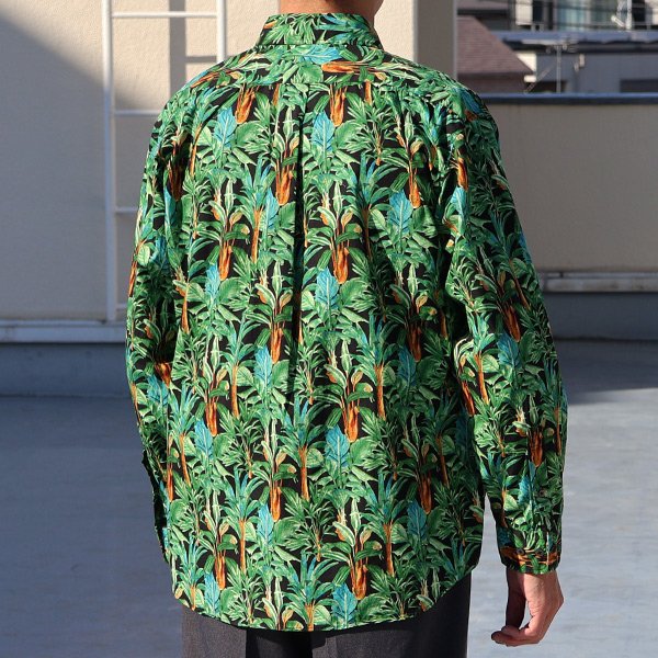 画像5: 日本製 プリントブロード ワンウォッシュ レギュラーカラー 長袖 テーパードシャツ【MADE IN JAPAN】『日本製』/ Upscape Audience