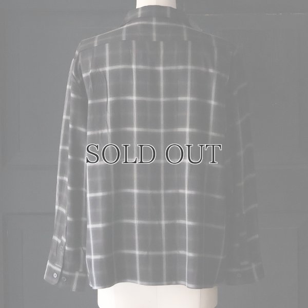 画像11: 「西脇」 レーヨン オンブレチェック オープンカラー 長袖シャツ【MADE IN JAPAN】『日本製』/ Upscape Audience