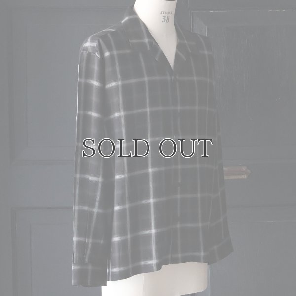 画像12: 「西脇」 レーヨン オンブレチェック オープンカラー 長袖シャツ【MADE IN JAPAN】『日本製』/ Upscape Audience