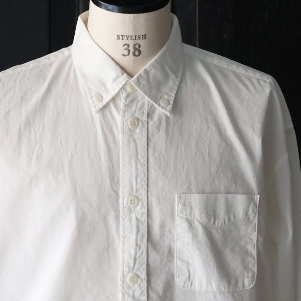 画像15: 「遠州」7オンス チノクロス ボタンダウン ボクシー クロップド 長袖シャツ【MADE IN JAPAN】『日本製』/ Upscape Audience