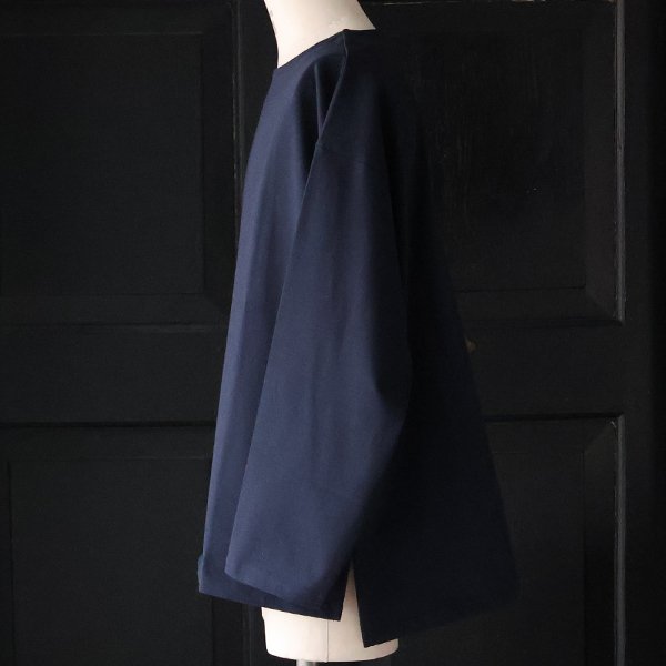 画像9: 透湿・UVカット「多機能COTTON」 引揃ハイゲージ天竺 & ボーダー (7オンス) ボートネック 長袖 Tシャツ【MADE IN JAPAN】『日本製』/ Upscape Audience