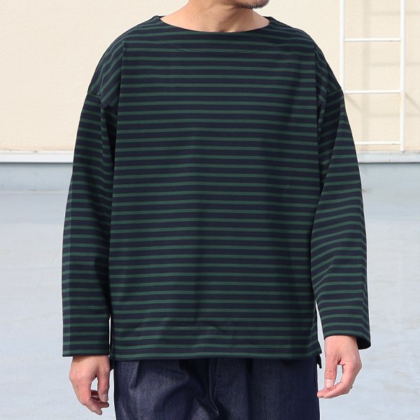 画像3: 透湿・UVカット「多機能COTTON」 引揃ハイゲージ天竺 & ボーダー (7オンス) ボートネック 長袖 Tシャツ【MADE IN JAPAN】『日本製』/ Upscape Audience