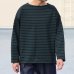 画像3: 透湿・UVカット「多機能COTTON」 引揃ハイゲージ天竺 & ボーダー (7オンス) ボートネック 長袖 Tシャツ【MADE IN JAPAN】『日本製』/ Upscape Audience (3)