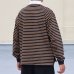 画像5: 透湿・UVカット「多機能COTTON」 引揃ハイゲージ天竺 & ボーダー (7オンス) ラグビーポロ 長袖 Tシャツ【MADE IN JAPAN】『日本製』/ Upscape Audience (5)