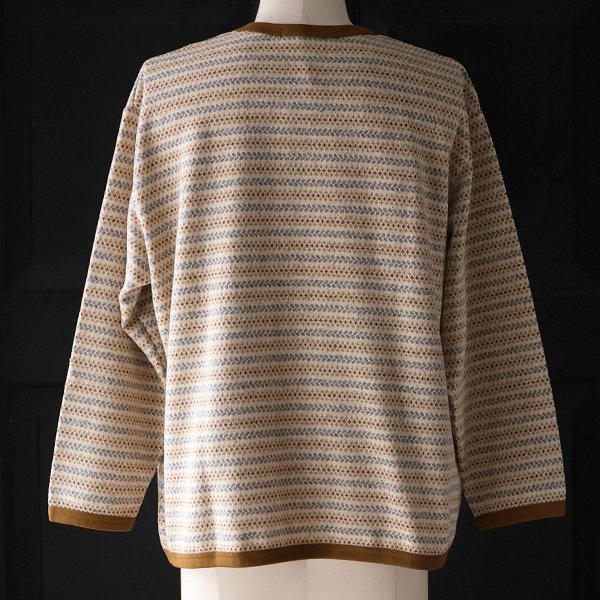 画像13: 「尾州」JAZZネップ マルチカラー ジャガード クルーネック ニットソー 【MADE IN JAPAN】『日本製』/ Upscape Audience