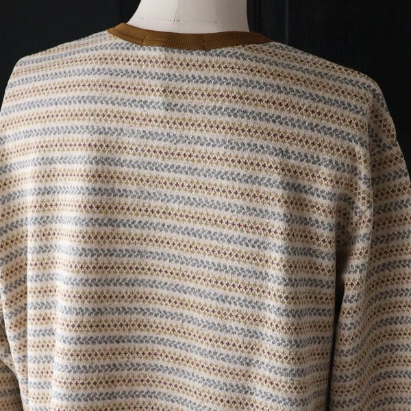 画像17: 「尾州」JAZZネップ マルチカラー ジャガード クルーネック ニットソー 【MADE IN JAPAN】『日本製』/ Upscape Audience