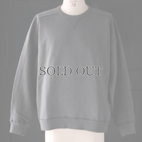 画像10: ピグメントヘビー裏起毛(14オンス)ミリタリースリーブ ガゼットクルーネック / Audience