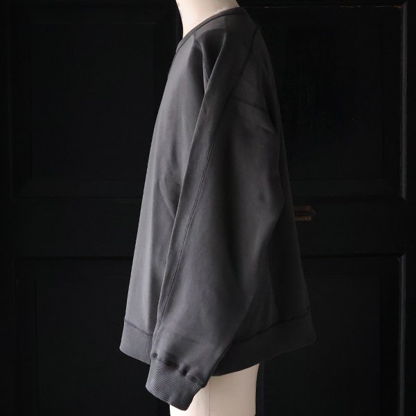 画像8: ピグメントヘビー裏起毛(14オンス)ミリタリースリーブ ガゼットクルーネック / Audience