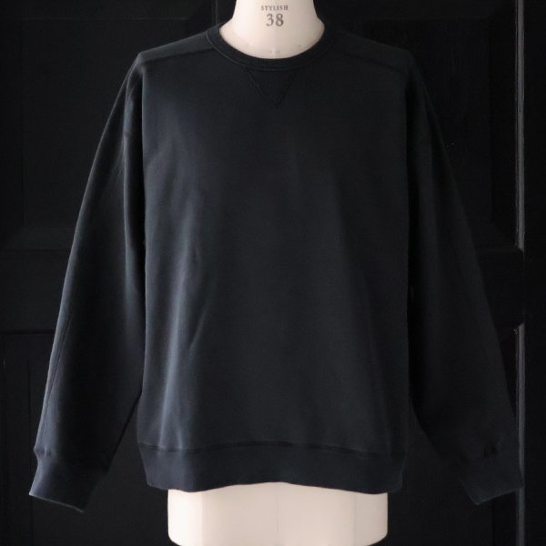 画像4: ピグメントヘビー裏起毛(14オンス)ミリタリースリーブ ガゼットクルーネック / Audience