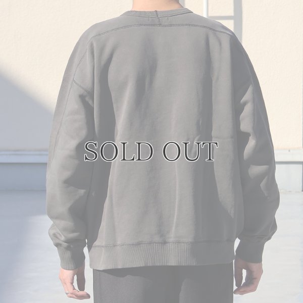 画像5: ピグメントヘビー裏起毛(14オンス)ミリタリースリーブ ガゼットクルーネック / Audience