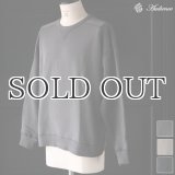 ピグメントヘビー裏起毛(14オンス)ミリタリースリーブ ガゼットクルーネック / Audience