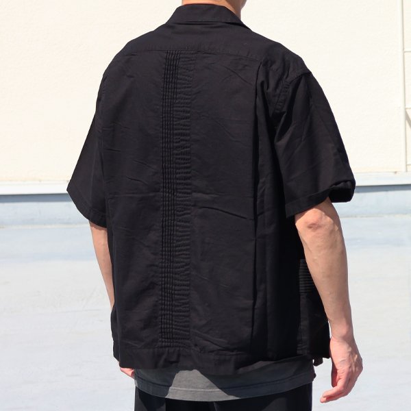 画像5: 綿麻キャンバス ハーフスリーブ オープンカラー キューバシャツ / Audience