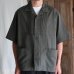 画像6: 綿麻キャンバス ハーフスリーブ オープンカラー キューバシャツ / Audience (6)