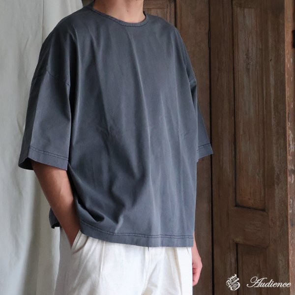 画像1: ピグメント 米綿 (USAコットン) 16/-天竺 ( 8.45オンス) クロップド Tシャツ / Audience