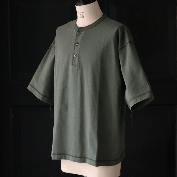 画像5: ピグメント 米綿 (USAコットン) 16/-天竺 ( 8.45オンス) 3ボタン ヘンリーネック Tシャツ / Audience